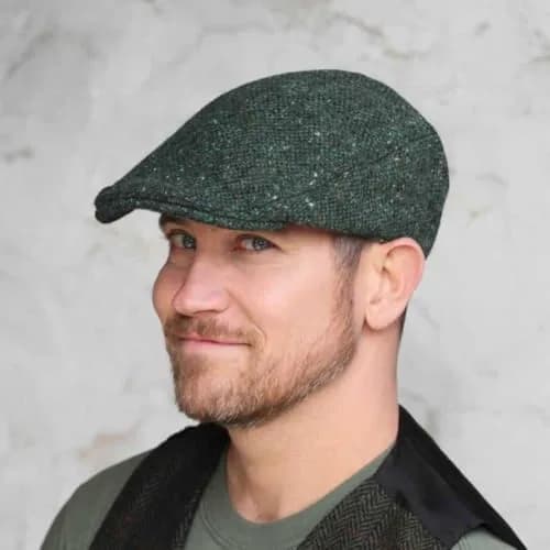 Hanna Hats Traditional Irish Wool Touring Cap, X-Large | Handcrafted Irish Wool Classic thumbnail 3