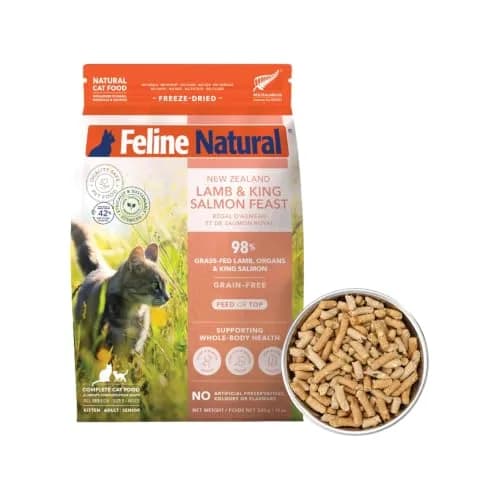 Feline Natural High Protein Freeze Dried Cat Food 11 oz (312 g) | 98% Meat Diet for Cats thumbnail 1