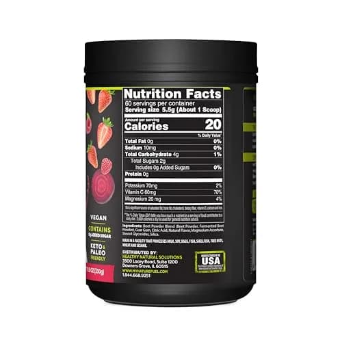 Healthy Delights Power Beets Powder 11.6 Ounce | Natural Energy & Antioxidant Support thumbnail 7