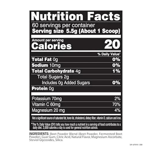 Healthy Delights Power Beets Powder 11.6 Ounce | Natural Energy & Antioxidant Support thumbnail 3