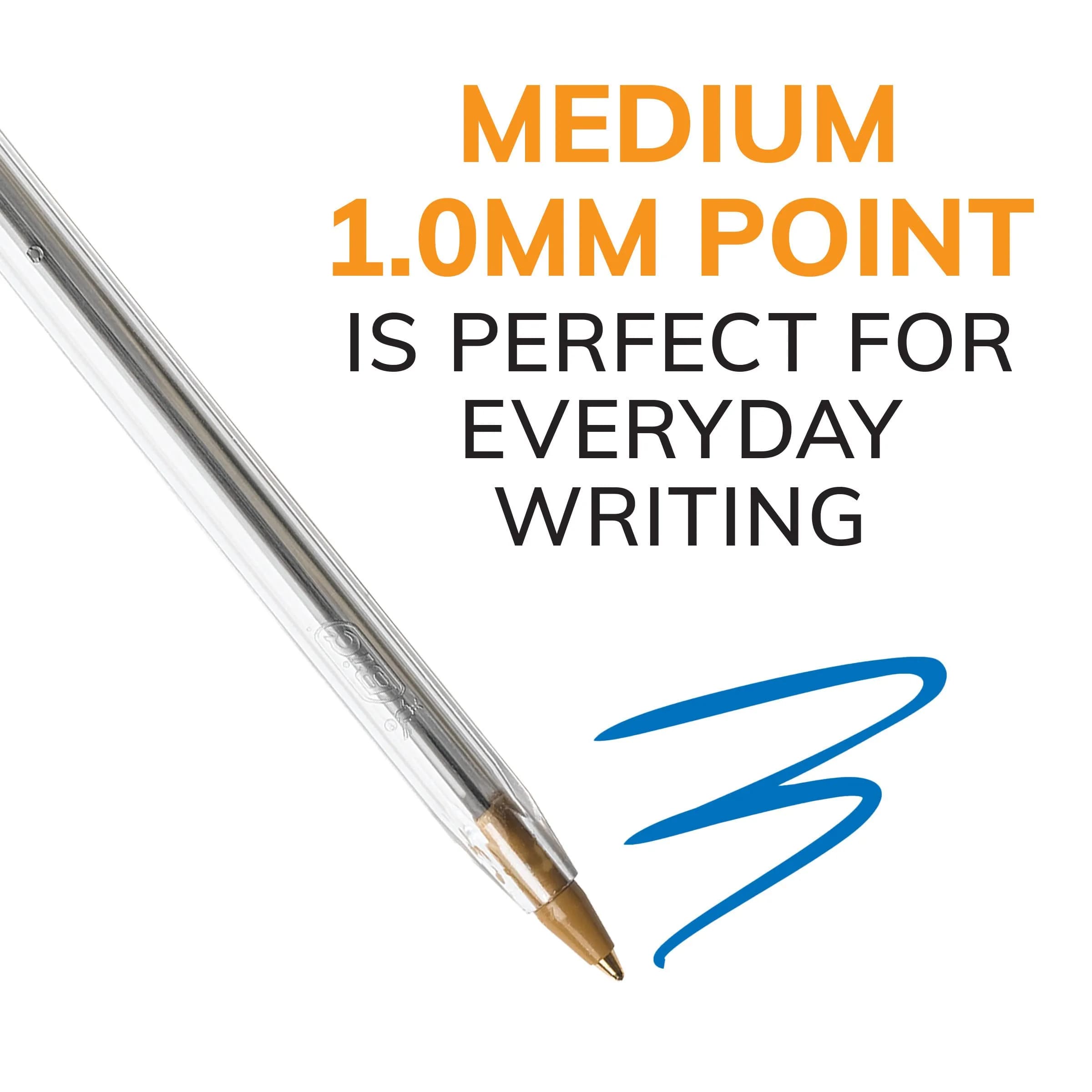 BIC Cristal Xtra Bold Ballpoint Pens, Blue Ink, Medium Point (1.0mm), 24 Count Pack - view 2