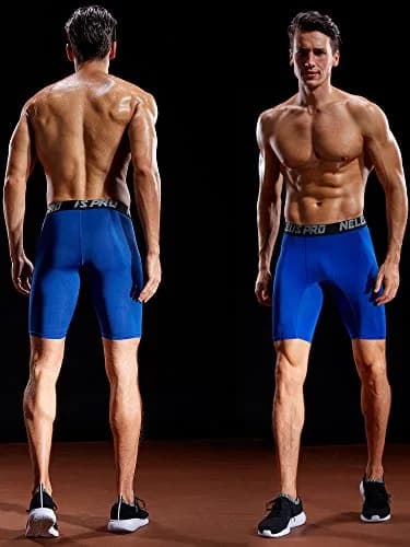 NELEUS Men's 3 Pack Athletic Compression Shorts | Quick Dry, Supportive Fit, US S thumbnail 3