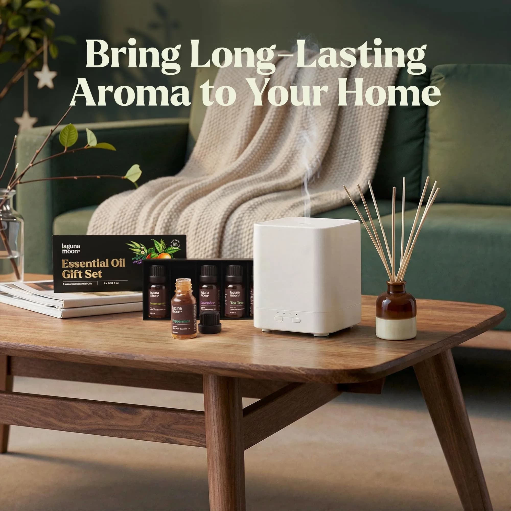 Lagunamoon Essential Oils Aromatherapy Set - 6 Oils for Diffusers, Home Care, Candle Making, 10mL | Pure, Natural, Gift-Ready thumbnail 7