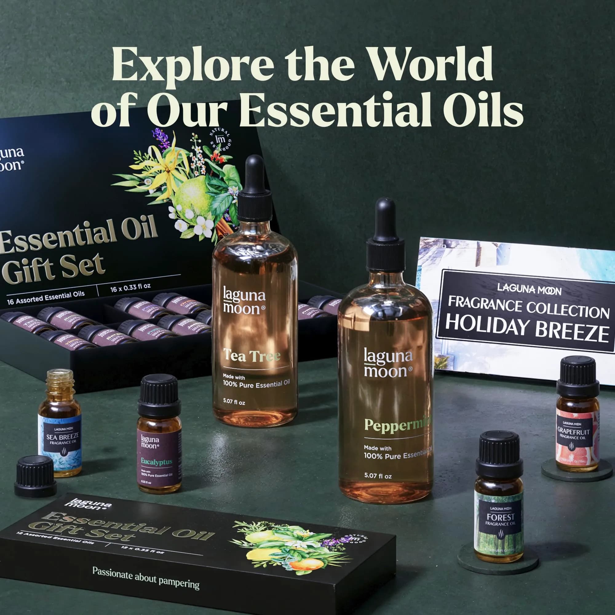 Lagunamoon Essential Oils Aromatherapy Set - 6 Oils for Diffusers, Home Care, Candle Making, 10mL | Pure, Natural, Gift-Ready thumbnail 9