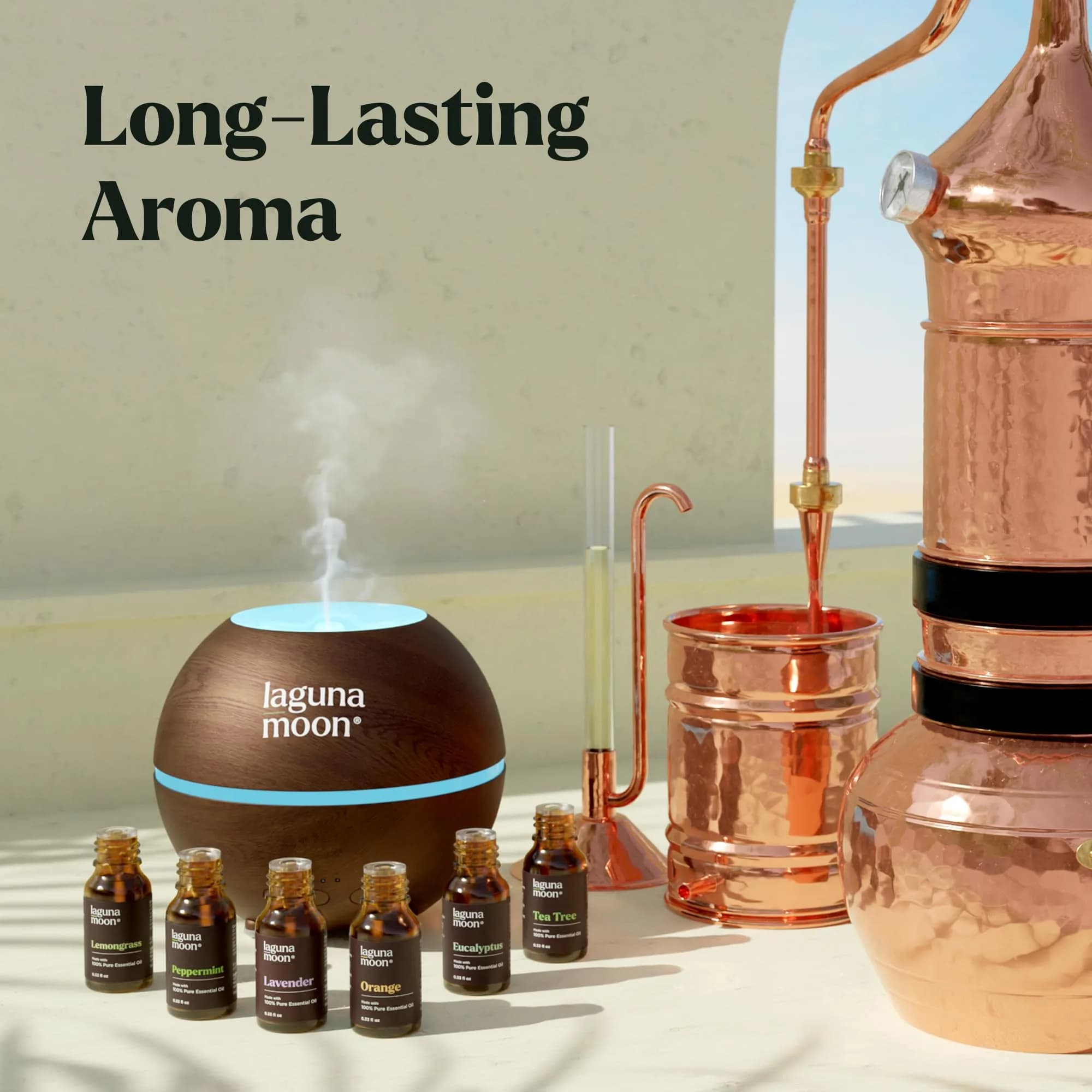 Lagunamoon Essential Oils Aromatherapy Set - 6 Oils for Diffusers, Home Care, Candle Making, 10mL | Pure, Natural, Gift-Ready thumbnail 2