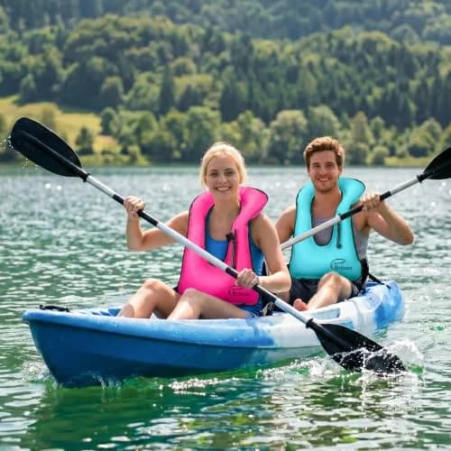 Rrtizan Snorkel Vest One Size Pink | Portable Inflatable Swim Jacket for Adults thumbnail 2