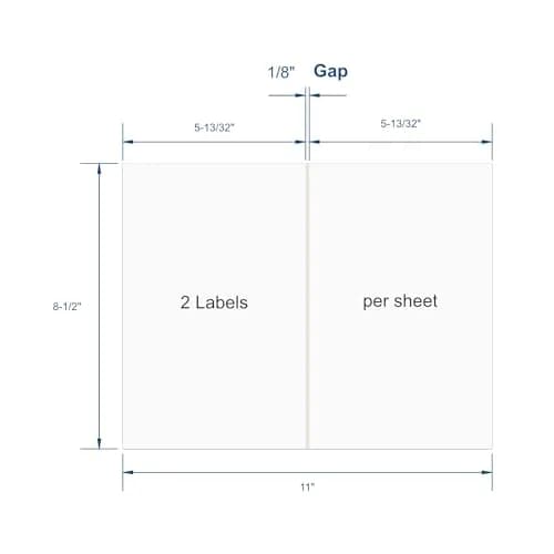 PACKZON White Shipping Labels 8.5 x 5.5 Inches (300 Labels) | Professional Grade, Permanent Adhesive thumbnail 3