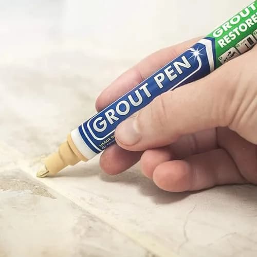 Rainbow Chalk Markers Grout Pen Cream Tile Grout Paint Marker Restorer 7mL (0.24 Fl Oz) | Waterproof Grout Line Refresher for Kitchen & Bathroom thumbnail 8