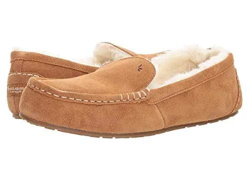 Koolaburra by UGG Women's Lezly Fashion Boot, Chestnut, 5 US | Suede Slip-On with Faux Fur Lining thumbnail 1