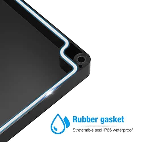 PINFOX Waterproof Electronic ABS Plastic Junction Project Box Enclosure 200mm x 120mm x 75mm | IP65 Waterproof thumbnail 5