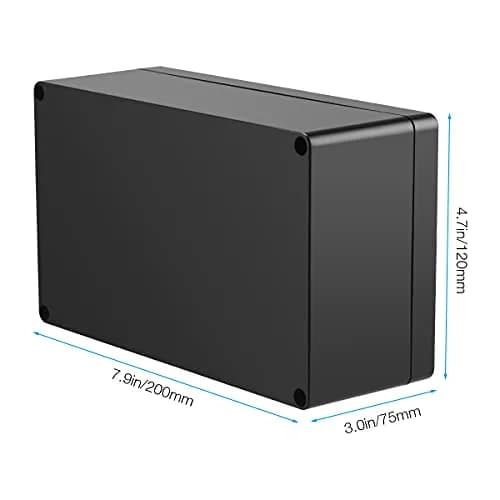 PINFOX Waterproof Electronic ABS Plastic Junction Project Box Enclosure 200mm x 120mm x 75mm | IP65 Waterproof thumbnail 2