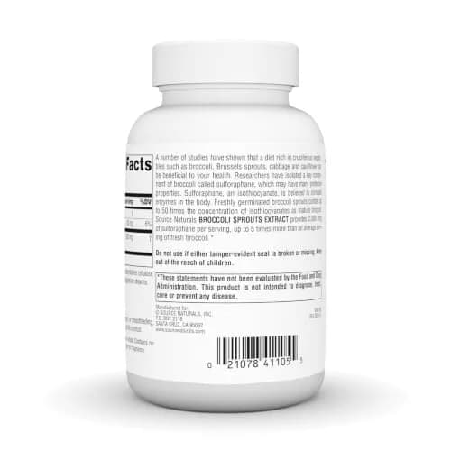 Source Naturals Broccoli Sprouts Extract, 250 mg | 120 Tablets for Immune Support in India thumbnail 4