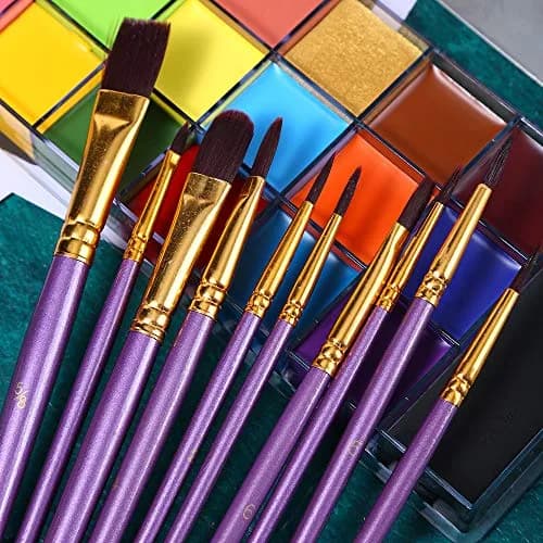 UCANBE Athena Face Body Paint Oil Makeup Set 20 Colors (168g/5.9oz) | Professional Oil-Based Makeup Kit with Brushes, Palette & Stencils thumbnail 5