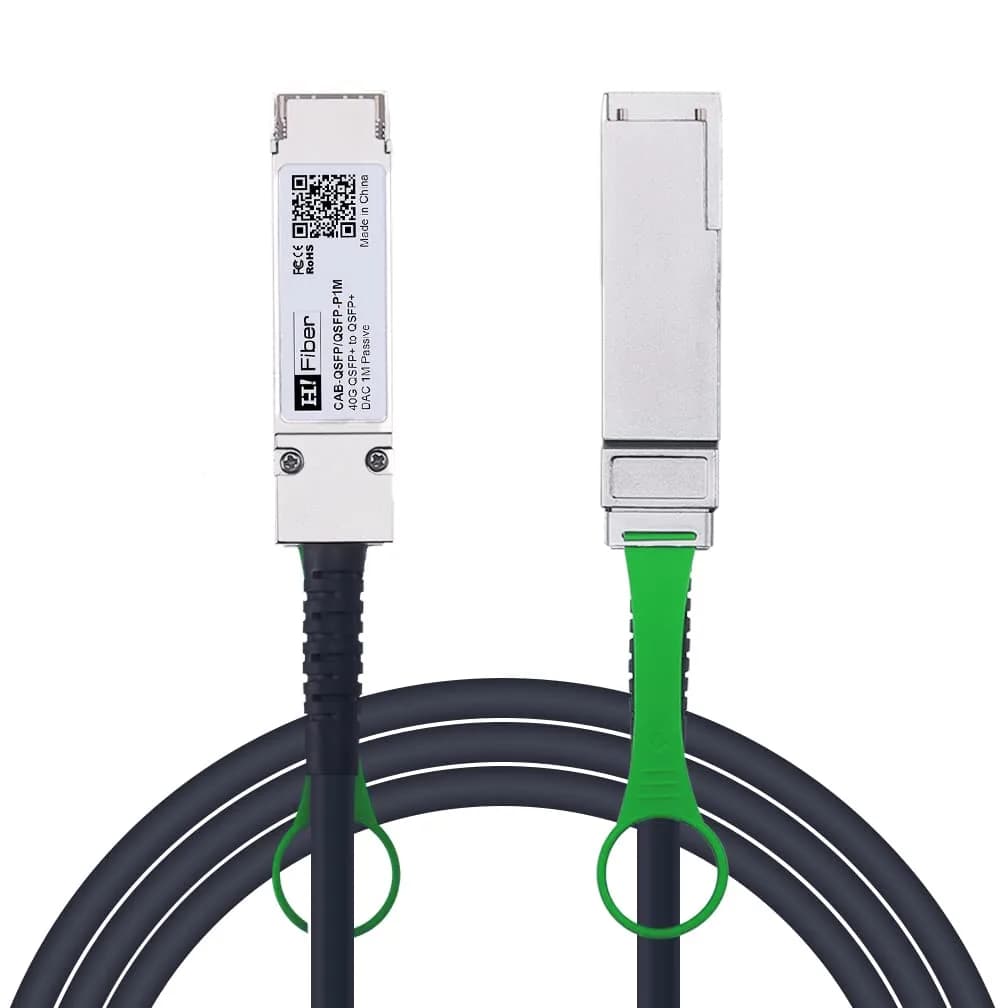 H!Fiber 40Gb QSFP+ DAC Cable 3m | 40GBASE-CR4 Passive Twinax for Cisco & Open Devices — x1