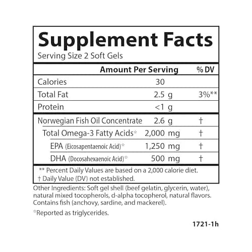 Carlson Maximum Omega 2000 mg Softgels | Wild-Caught Lemon Omega-3 Supplement for Whole Body Health thumbnail 9