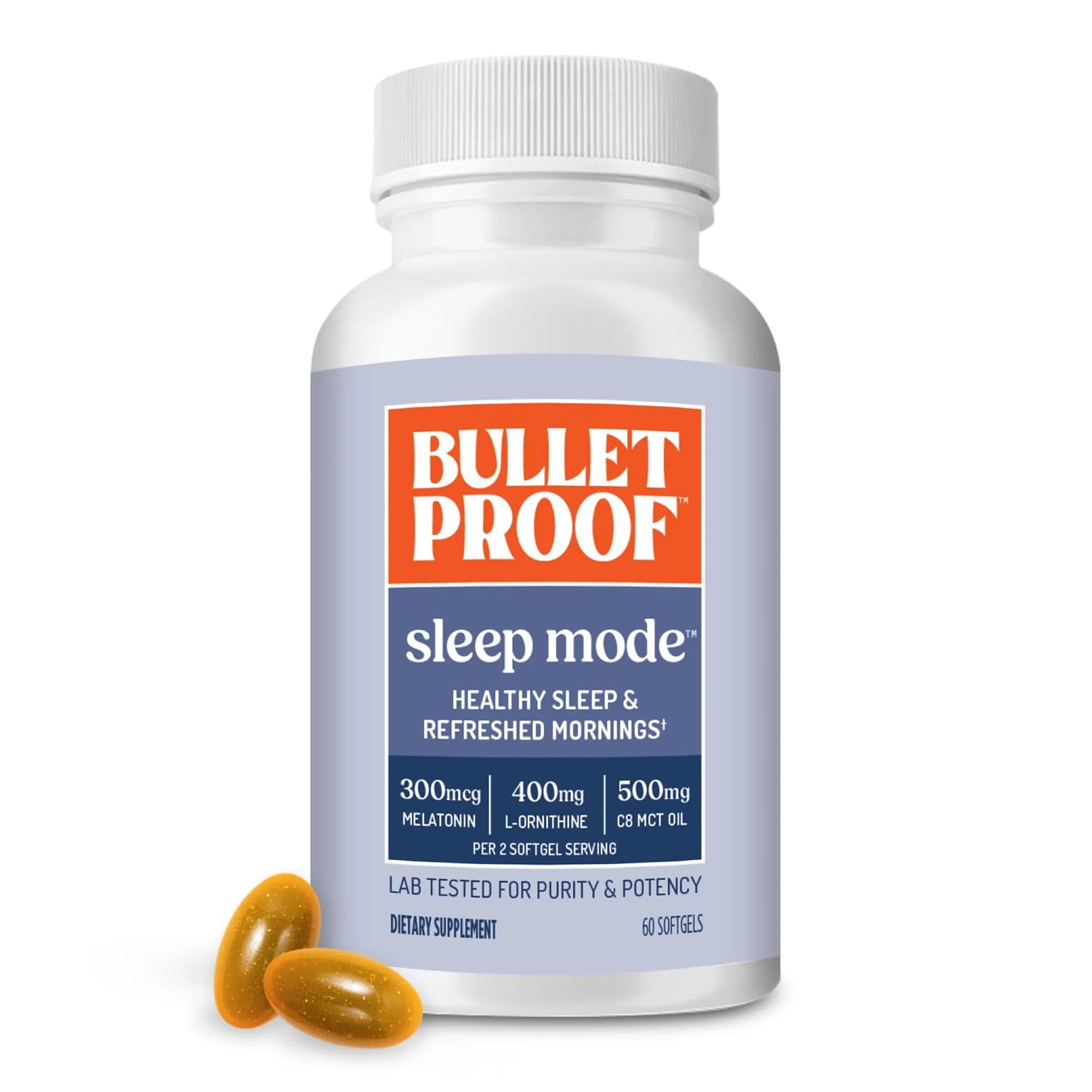 Bulletproof Sleep Mode Softgels 60 Count | Supports Restorative Sleep & Energy — Softgel