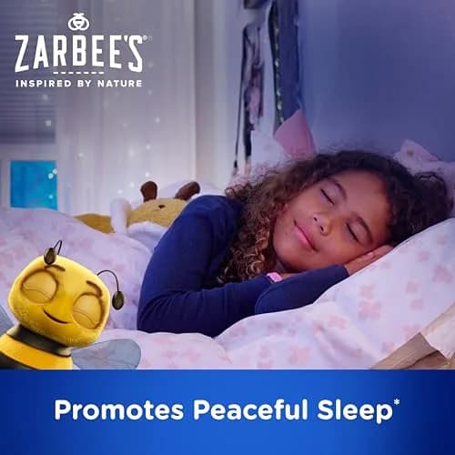 Zarbee's Kids Sleep Melatonin Chewable Supplement 1 Mg 50 Count | Natural Grape Flavor, Drug-Free Sleep Support thumbnail 4