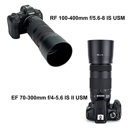 JJC ET-74B Lens Hood for Canon RF 100-400mm EF 70-300mm f4-5.6 is II Lens | Minimize flare, protect lens thumbnail 2