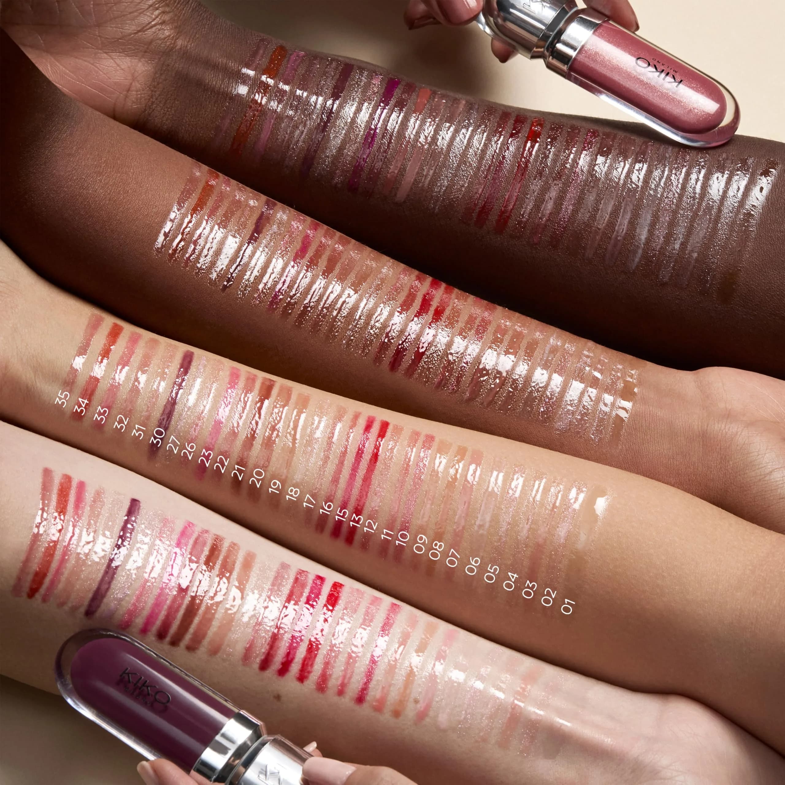 Kiko Milano 3D Hydra Lip Gloss 6.5ml (0.22 Fl Oz) | High Shine, Hydrating, Plumping, Non-Sticky - view 5