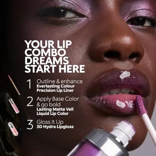 Kiko Milano 3D Hydra Lip Gloss 6.5ml (0.22 Fl Oz) | High Shine, Hydrating, Plumping, Non-Sticky thumbnail 9