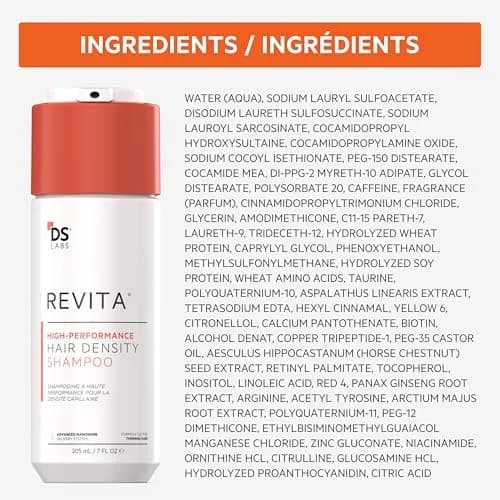 ds labs Revita Hair Density Shampoo for Thinning Hair, Color Safe, 205 mL (6.93 Fl Oz) | Supports Scalp Wellness thumbnail 9