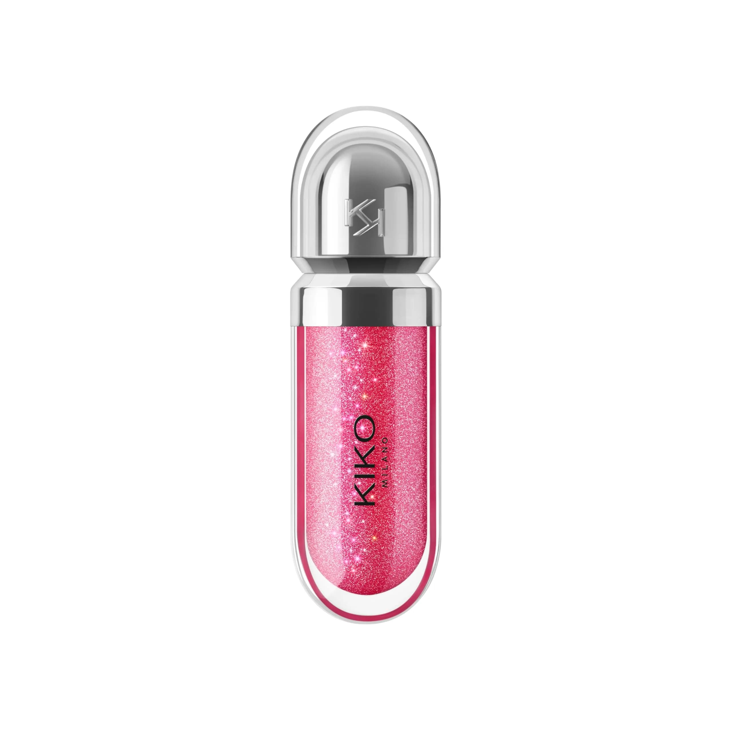 Kiko Milano 3D Hydra Lip Gloss 6.5ml (0.22 Fl Oz) | High Shine, Hydrating, Plumping, Non-Sticky — 10 Sparkling Strawberry