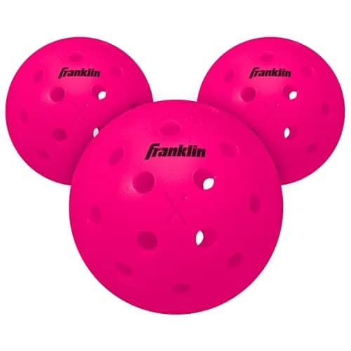 Franklin Sports X-40 Outdoor Pickleball Balls 74mm (3 Pack) | USAP Approved for True Flight & Spin thumbnail 1