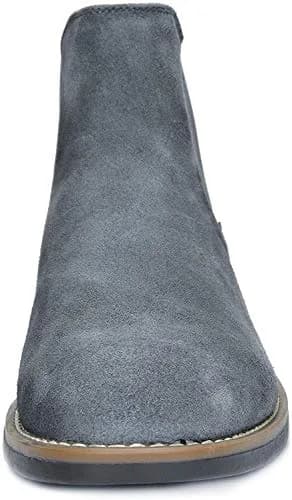 Bruno Marc Men's Classic Chelsea Ankle Dress Boots, Grey, 10 | Crease-Resistant PU & Cushioned Comfort thumbnail 8