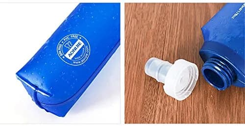 AONIJIE Foldable Soft Flask Water Bottle 500mL (16.9 oz) 2-Pack | Lightweight & Collapsible for Outdoor Sports thumbnail 6