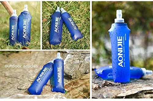 AONIJIE Foldable Soft Flask Water Bottle 500mL (16.9 oz) 2-Pack | Lightweight & Collapsible for Outdoor Sports thumbnail 8