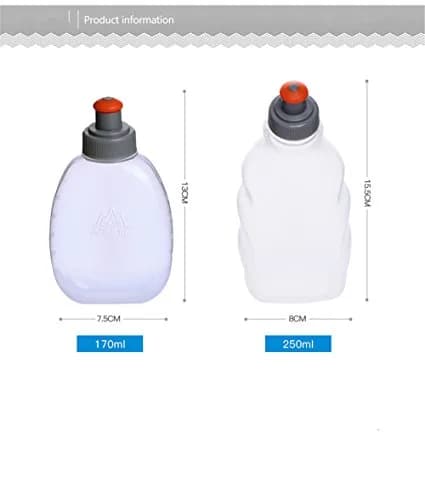 AONIJIE 2-Pack 250ml (8.45 Fl Oz) Sports Water Bottles | Leak-Proof & BPA-Free for Marathon Running thumbnail 2