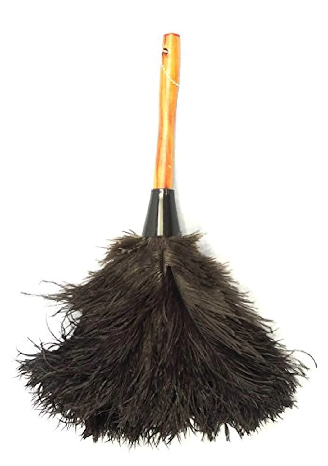 Dusters Killer Ostrich Feather Duster 35.5 cm (14 Inch) | Premium Black Feathers for Dust Attraction - main product image