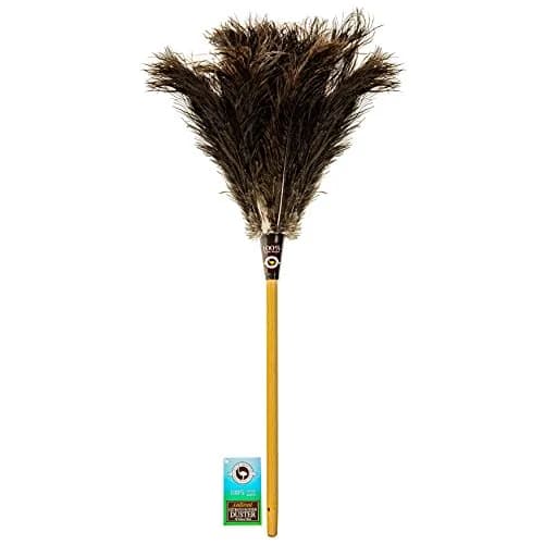 Dusters Killer Ostrich Feather Duster 35.5 cm (14 Inch) | Premium Black Feathers for Dust Attraction thumbnail 3