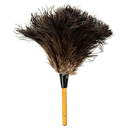 Dusters Killer Ostrich Feather Duster 35.5 cm (14 Inch) | Premium Black Feathers for Dust Attraction thumbnail 4