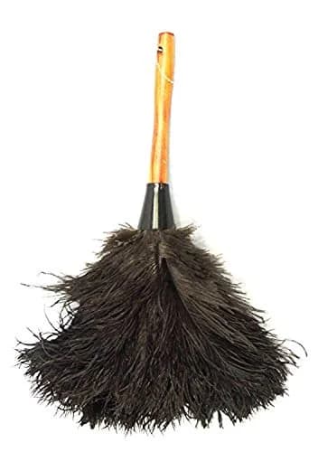 Dusters Killer Ostrich Feather Duster 35.5 cm (14 Inch) | Premium Black Feathers for Dust Attraction thumbnail 1