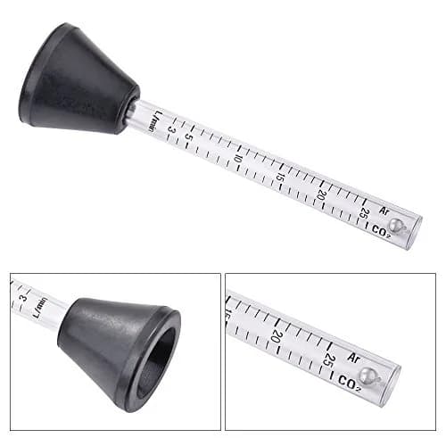 Sxstar Gas Flow Meter Tester Peashooter Style 14cm (5.5in) | Measures 0-25 LPM for MIG/TIG Torches thumbnail 5