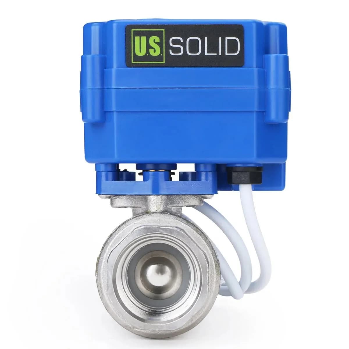 U.S. Solid 3/4" NSF Certified Stainless Steel Motorized Ball Valve | Full Port, 9-24V AC/DC, Auto Return
