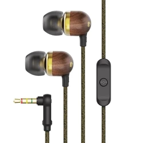 House of Marley Smile Jamaica Wired Earbuds with Microphone, Noise-Isolating In-Ear Headphones, 32g (1.13 oz) | 9mm Dynamic Drivers thumbnail 1