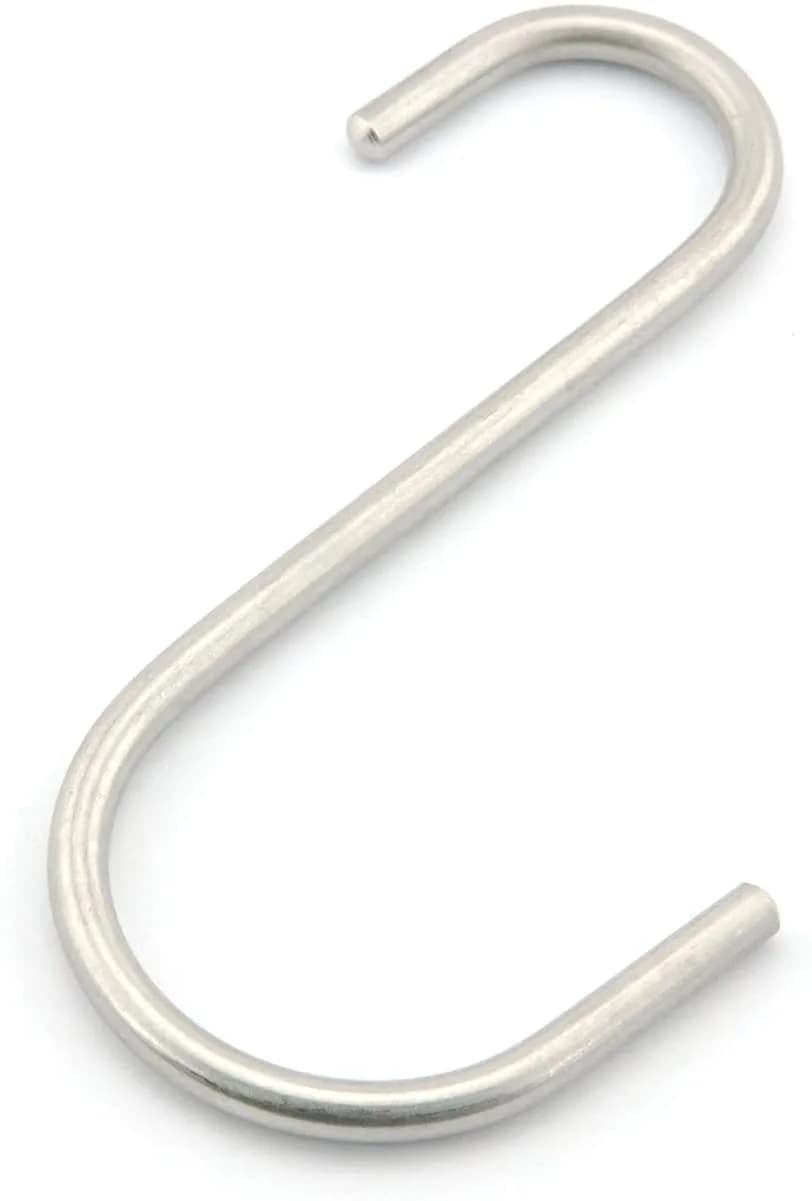 NX Garden Heavy Duty Stainless Steel S Hook 5.25 Inches | Supports 200 lbs, Rust-Resistant, Multi-Use (70-120 chars)