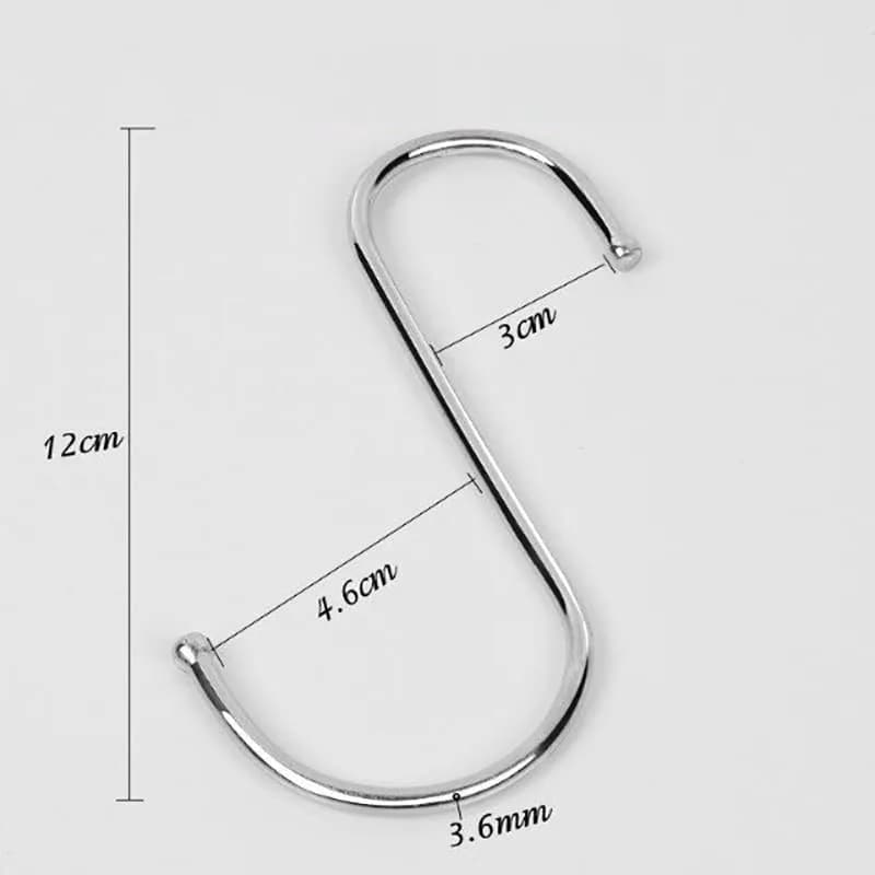 NX Garden Heavy Duty Stainless Steel S Hook 5.25 Inches | Supports 200 lbs, Rust-Resistant, Multi-Use (70-120 chars) thumbnail 3
