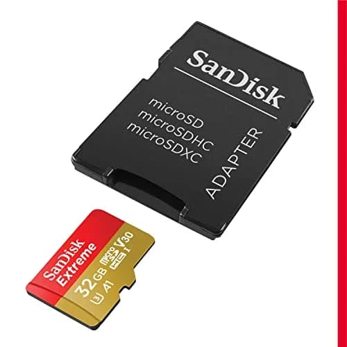 Sandisk Extreme 32GB microSDHC UHS-I Memory Card with Adapter | 100MB/s Read, 60MB/s Write, 4K UHD, A1 thumbnail 2