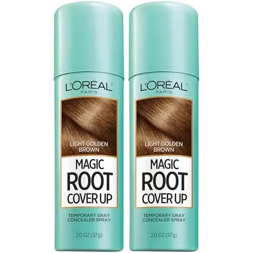 L'Oreal Paris Magic Root Cover Up Gray Hair Spray Light Golden Brown | 2 oz (59 ml) Pack of 2 thumbnail 1