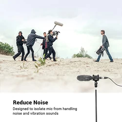 SmallRig Microphone Shock Mount 1859 with Cold Shoe & 3/8" Thread for 15-40mm Mics | Isolates Vibration thumbnail 3