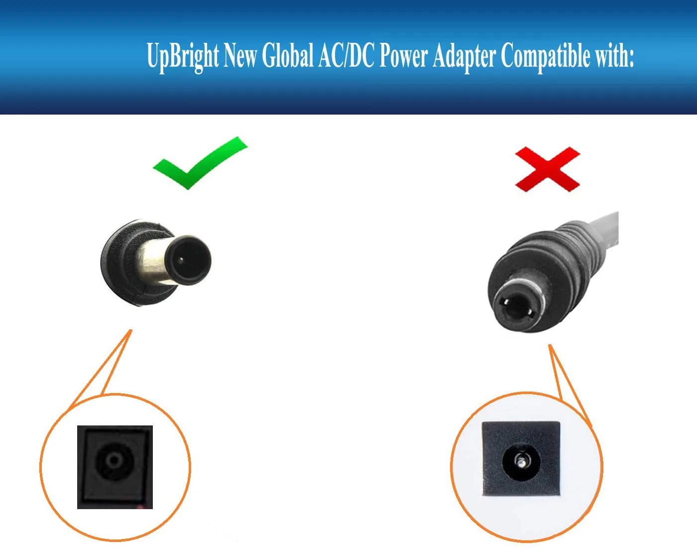UPBRIGHT 14V AC/DC Adapter Power Supply 20W-30W (0.71A-2.14A) | Compatible with Samsung Monitors - view 2
