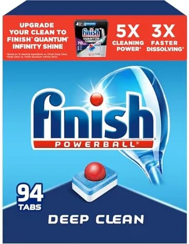 Finish Powerball Dishwasher Pods Plastic Free Fresh Scent 94 Count | 3X Concentrated Cleaning Power thumbnail 8
