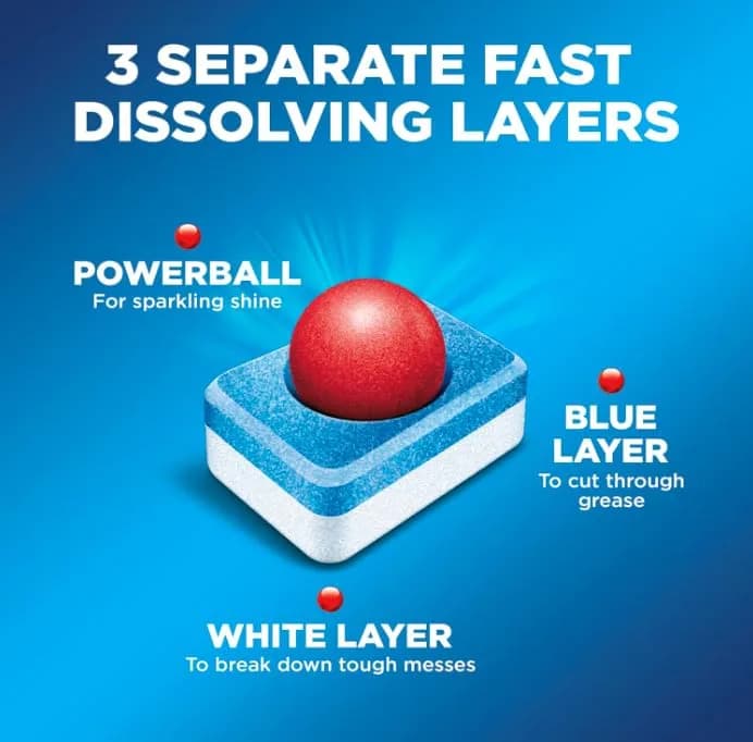 Finish Powerball Dishwasher Pods Plastic Free Fresh Scent 94 Count | 3X Concentrated Cleaning Power thumbnail 4