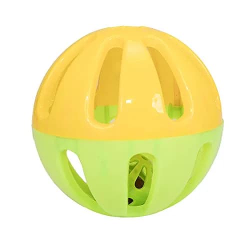 Ware Manufacturing Peck N Play Chicken Ball Toy 11.4 cm (4.5 inches) | Treat Dispensing & Jingle Ball for Backyard Birds thumbnail 2