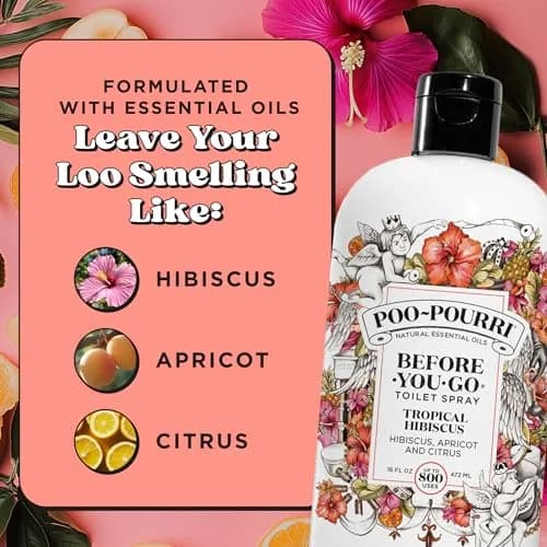 Poo-Pourri Before-You-Go Toilet Spray Refill, Tropical Hibiscus, 473ml (16 Fl Oz) | Up to 800 Uses thumbnail 5
