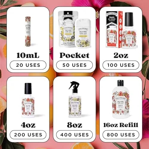 Poo-Pourri Before-You-Go Toilet Spray Refill, Tropical Hibiscus, 473ml (16 Fl Oz) | Up to 800 Uses thumbnail 8