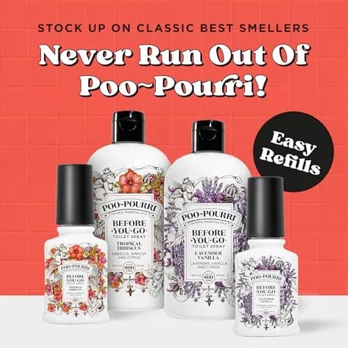 Poo-Pourri Before-You-Go Toilet Spray Refill, Tropical Hibiscus, 473ml (16 Fl Oz) | Up to 800 Uses thumbnail 3